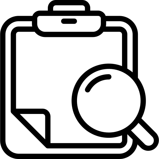 Clipboard search notes files and folders icon
