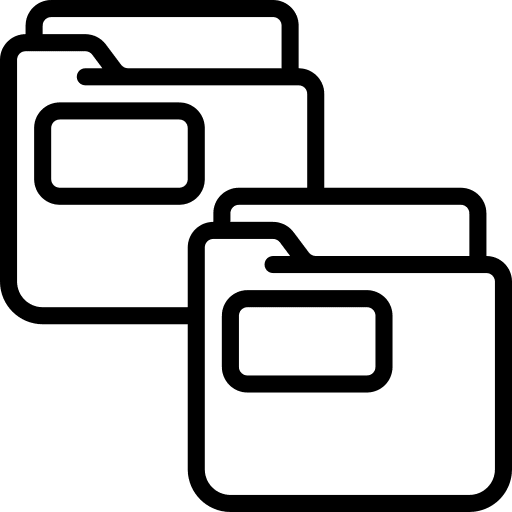 Folders file storage folders data storage icon