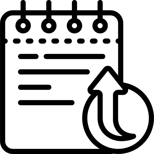 Notepad checklist pencil register icon
