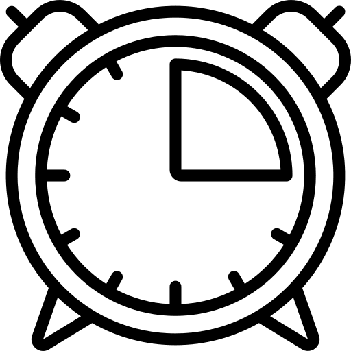 Alarm clock time and date alarm clock alarm icon