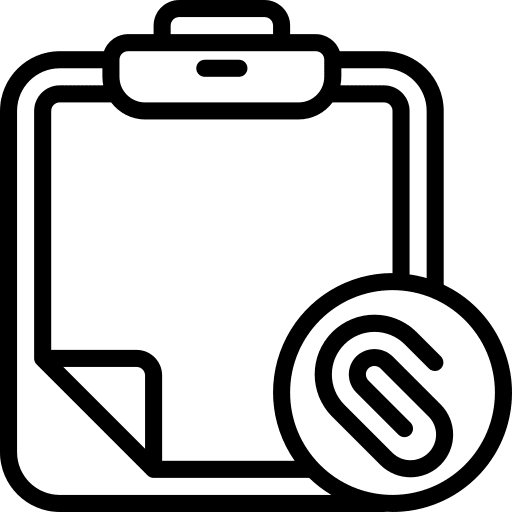 Clipboard appendix clipboard files and folders icon