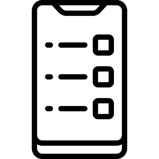 Smartphone mobile phone ui smartphone icon