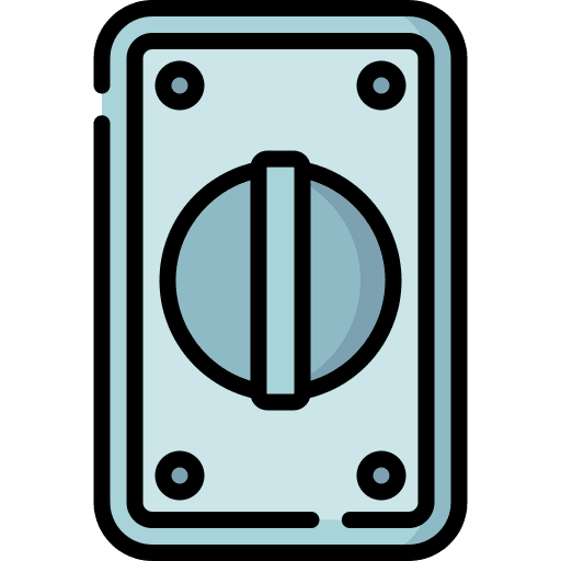 Door knob protection security ironware icon Door knob protection security ironware icon