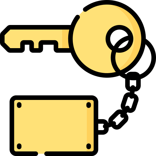 Key passkey door key keychain icon Key passkey door key keychain icon