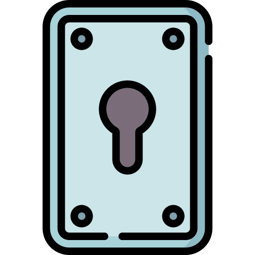 Keyhole hole secure keylock icon Keyhole hole secure keylock icon