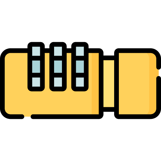 Lock security numbers protection icon Lock security numbers protection icon