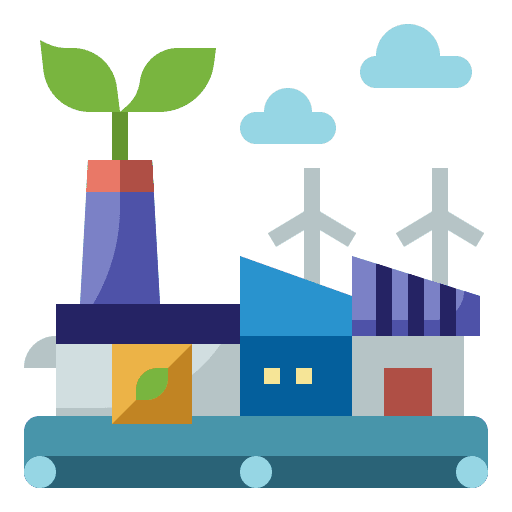 Enviromentally friendly environment power plant ecology icon