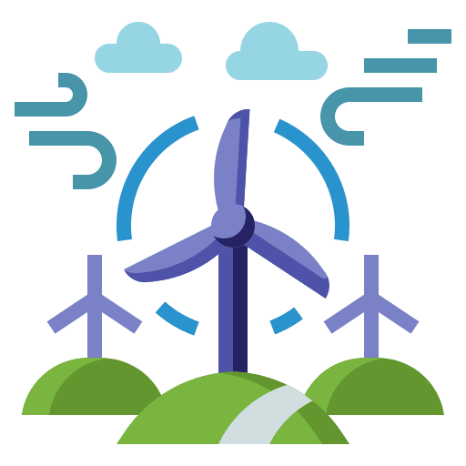 Wind energy green energy wind turbine wind energy icon