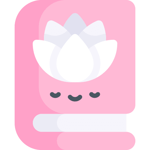 Book education wellness lotus icon