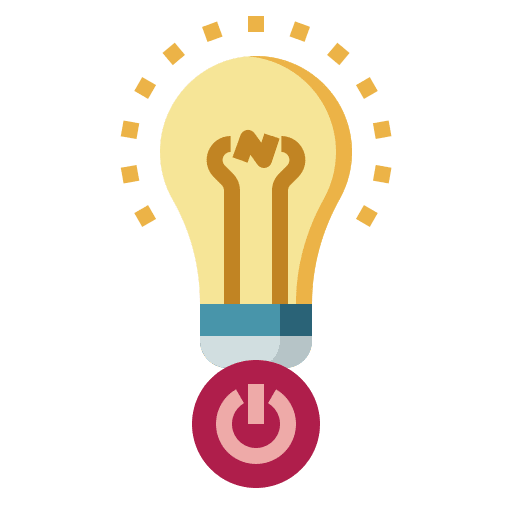 Light bulb light bulb switch off power button icon Light bulb light bulb switch off power button icon