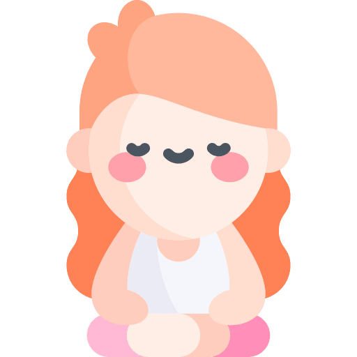 Meditation woman pose pilates icon