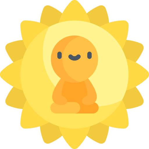 Yoga flower avatar meditate icon Yoga flower avatar meditate icon