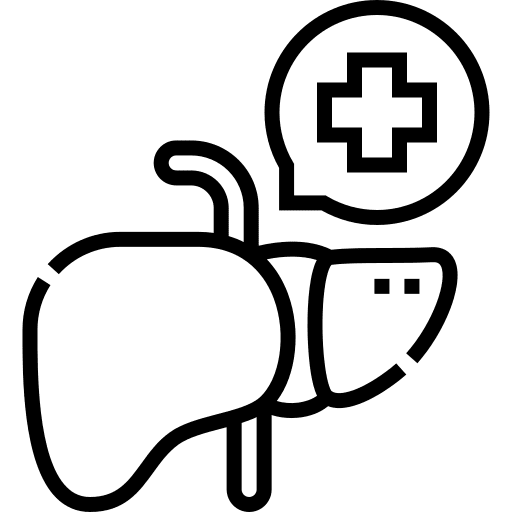 Liver hepatitis human organ human body icon
