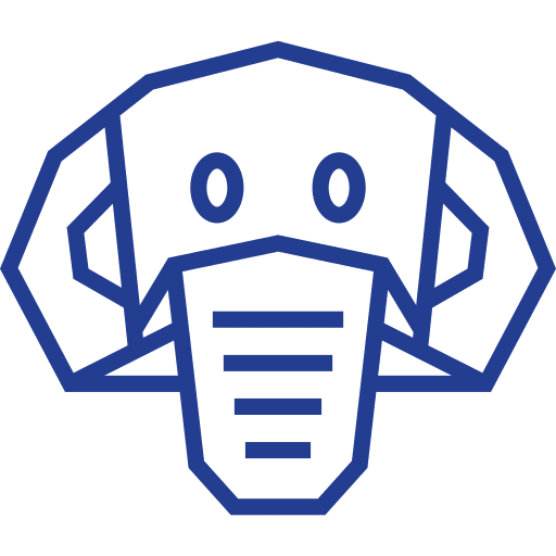 Elephant japan craft paper icon Elephant japan craft paper icon
