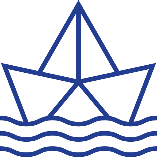 Boat origami paper craft icon Boat origami paper craft icon