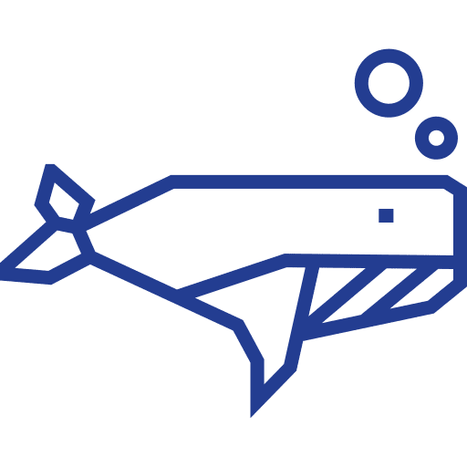 Whale japan craft fold icon Whale japan craft fold icon