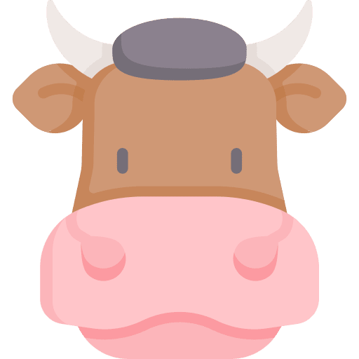 Cow animals animal kingdom wild life icon
