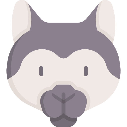 Wolf wild head wolf icon