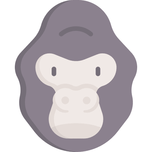 Gorilla animals wildlife zoology icon Gorilla animals wildlife zoology icon