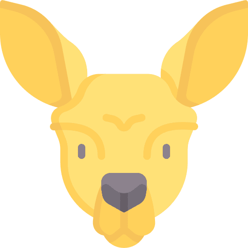 Kangaroo australia wildlife zoo icon Kangaroo australia wildlife zoo icon