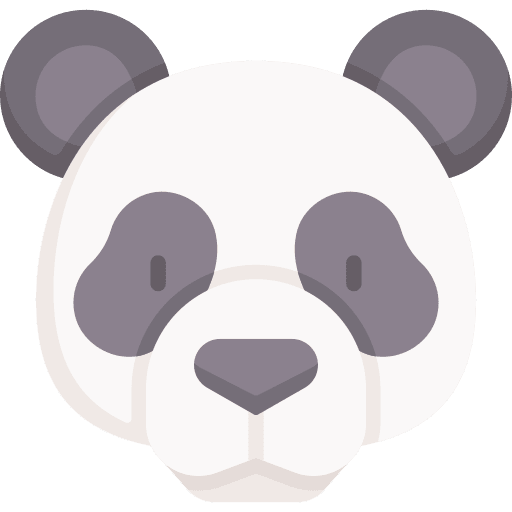 Panda zoo panda bear animal kingdom icon Panda zoo panda bear animal kingdom icon
