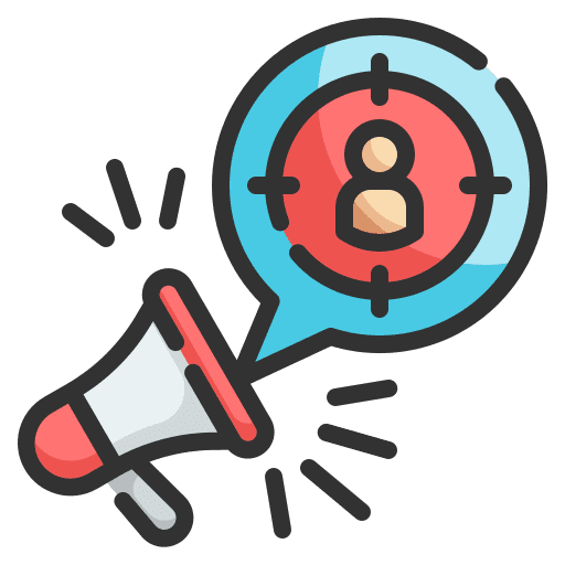 Audience announcement marketing ads icon