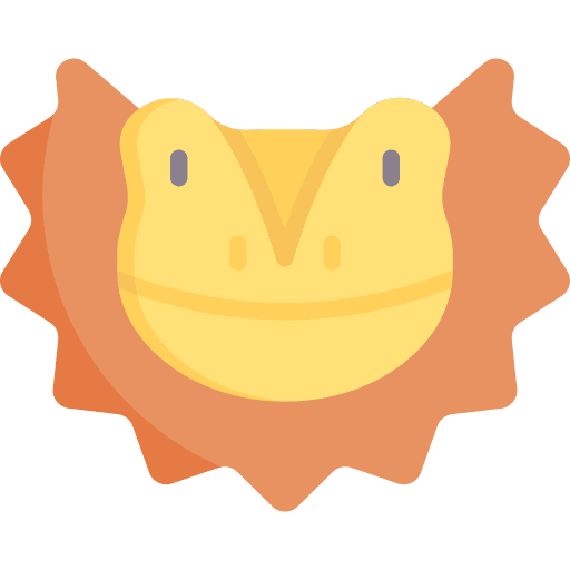 Bearded dragon reptile animal kingdom wildlife icon Bearded dragon reptile animal kingdom wildlife icon