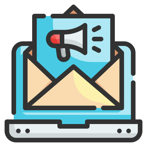 Email marketing envelope online icon