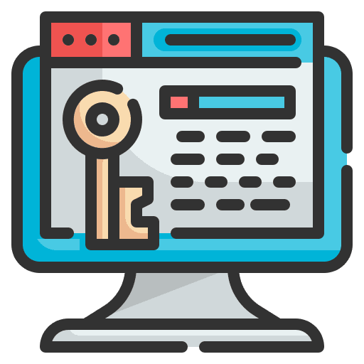 Keyword interface access computer icon