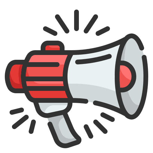 Megaphone announcement promotion loudspeaker icon
