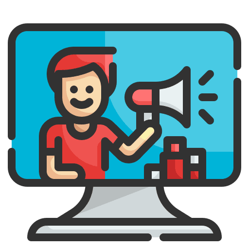 Influencer professions and jobs advertisement communications icon Influencer professions and jobs advertisement communications icon
