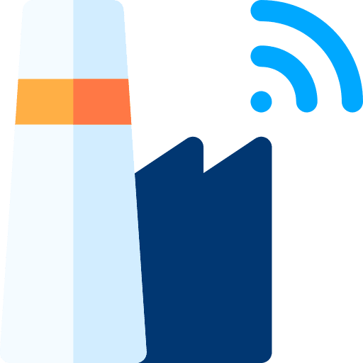 Industry 40 building industry establishment icon Industry 40 building industry establishment icon