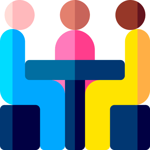 Third party focus group business and finance business people icon Third party focus group business and finance business people icon