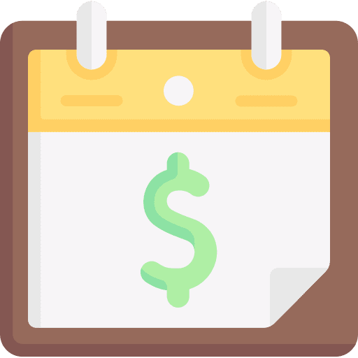 Payday time and date schedule payday icon Payday time and date schedule payday icon