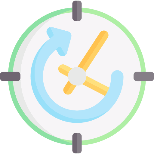 Time left passing time wait clock icon Time left passing time wait clock icon