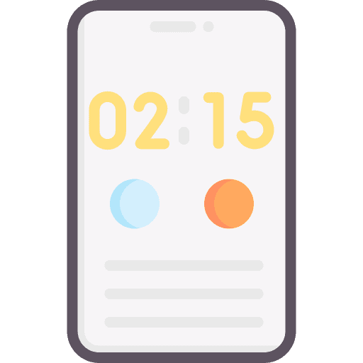 Time time mobile phone technology icon Time time mobile phone technology icon