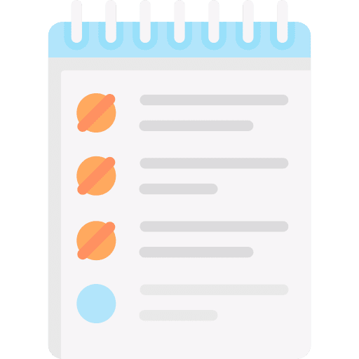 To do list files and folders schedule criteria icon To do list files and folders schedule criteria icon