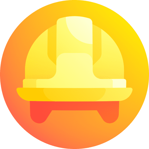 Helmet safety security protection icon