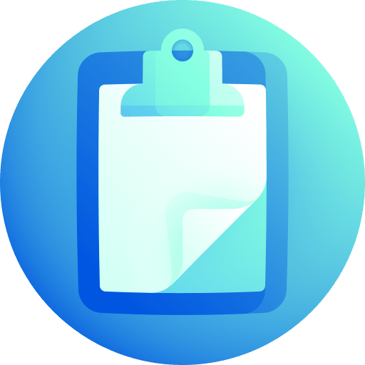 Clipboard list report document icon