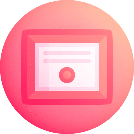 Education degree certification contract icon