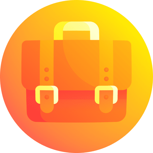 Job business bag portfolio icon