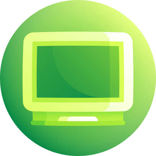 Tutoring technology online education monitor icon