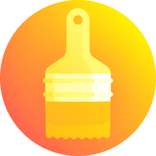 Paintbrush repair construction and tools paint icon