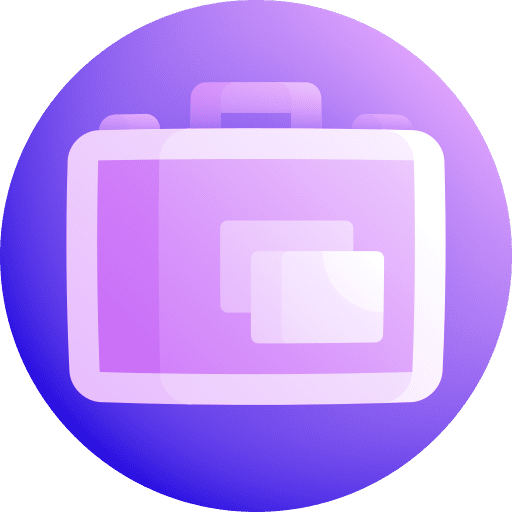 Refugees baggage travel trip icon