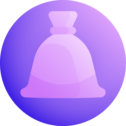 Waste bag zero waste trash icon