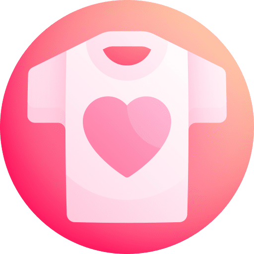 Clothes heart clothes love icon