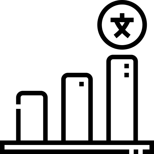 Level up arrows increasing level diagram icon