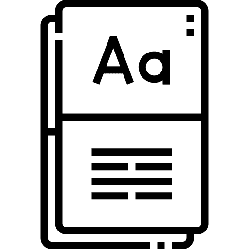 Flash card translate edutainment entertainment icon