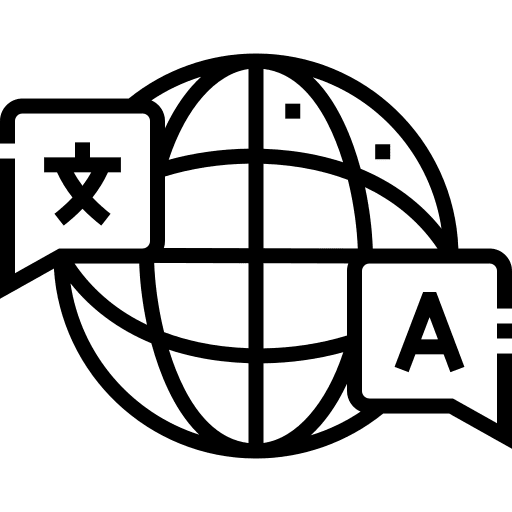 Language education translation language icon