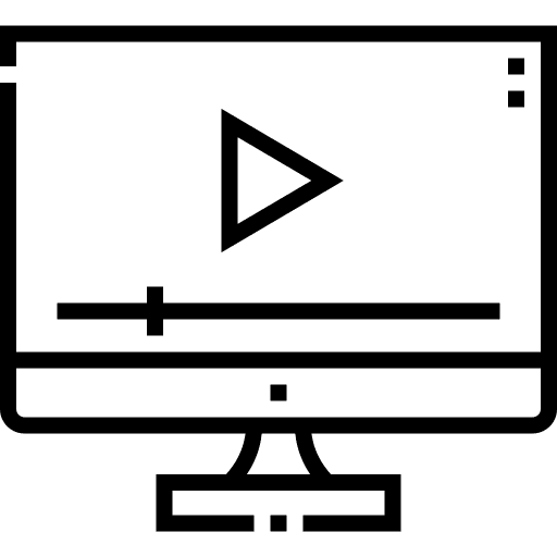 Movie symbol play video icon